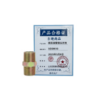 吉迎尚品 液压油管接头对丝 3分DN10 个