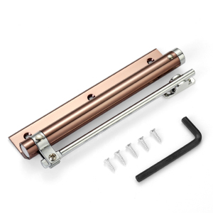 汐岩简易闭器家用自动关器液压缓冲自动弹簧闭合器免打孔