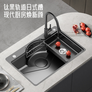 箭牌(ARROW)厨房水槽304不锈钢 纳米大单槽