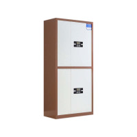 汉诺鑫威保密柜财务档案柜文件柜办公室资料储物柜保险柜电子密码国保锁通双节咖框白门-电子密码锁