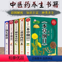 [正版]中医书籍全套5册 彩图版 本草纲目李时珍+黄帝内经+神农本草经+汤头歌诀+千金方 中医四大名著基础理论书籍中药