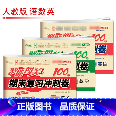 [人教版]语/数/英(3本) 国一下 [正版]聚能闯关初中期末复习冲刺卷100分国一上册试卷测试卷全套八九年级上下册初一