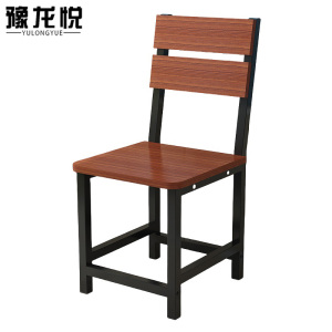 豫龙悦钢木餐椅