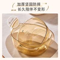 小熊(Bear)洗菜篮沥水篮 双层可分离沥水洗水果篮加厚洗菜盆子 JE012-P02