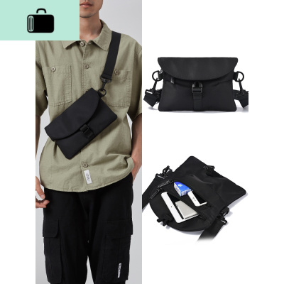 斜挎包男士包包休闲百搭潮流嘻哈单肩包女日系小挎包潮牌背包学生NEW LAKE