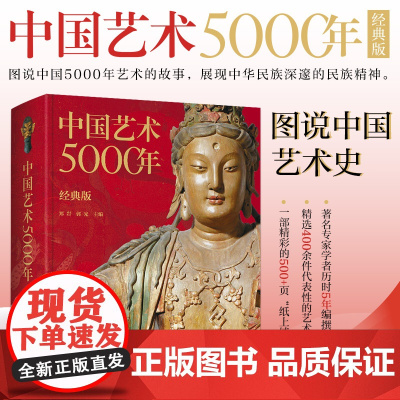 正版 中国艺术5000年经典版 以中国各历史朝代为纵向轴 精选的中国历代经典艺术品 以中国各历史朝代未纵向轴中国历史世界