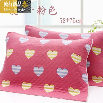 棉枕巾棉四层纱布艺枕头巾加大厚一对装卡通成人情侣款柔软 三维工匠