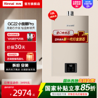 [小蛮腰PRO]林内16升家用恒温燃气热水器16GC22节能ECO变频恒温 同款GD32