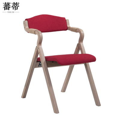 蕃蒂折叠椅暗红色把