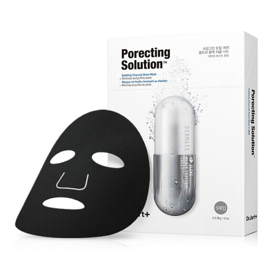 韩国Dr.Jart+/蒂佳婷面膜 清洁毛孔黑色泡泡药丸面膜5片 黑炭清洁 双重净化 捺点佳能激光消防问题