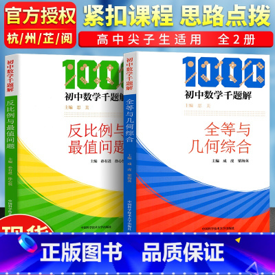 [正版]中科大 初中数学千题解 全等与几何综合+反比例与值问题 初中数学解题技巧必刷题七八九年级专项训练练习题中考总复