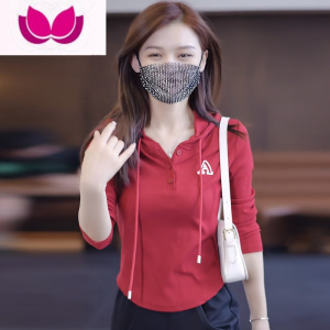 七斓时尚休闲套装女连帽卫衣2023春季新款长袖t恤小个子阔腿裤套