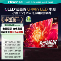 海信电视小墨E5Q Pro 55吋 超画质U+Mini LED 柔光防眩屏 信芯芯片 288Hz高刷