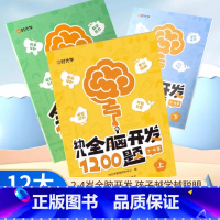 [全3册]幼儿全脑开发1200 [正版]幼儿全脑开发1200题上中下全3册2-4岁宝宝数学益智思维逻辑强化训练幼儿园幼小