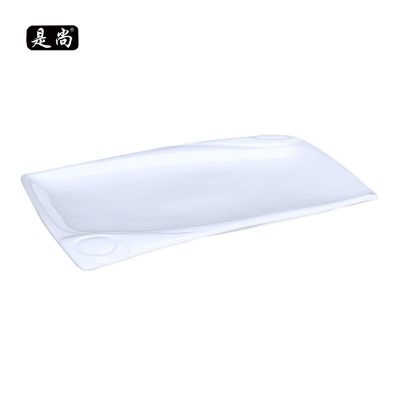 是尚 10寸长方大眼睛盘 SS037/个