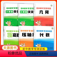 几何 初中通用 [正版]天源图书 初中数学专项训练全套七八九789年级 数学代数 几何 选择填空题 压轴题 计算题天天练