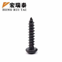 宏瑞泰 黑锌圆头自攻螺丝 M4*15 个