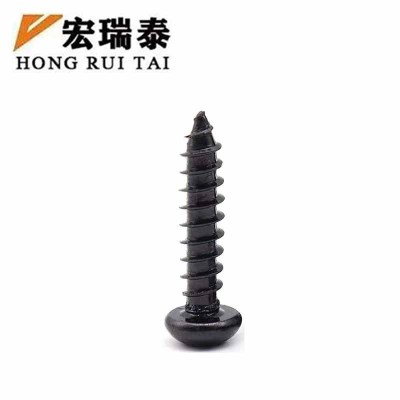 宏瑞泰 黑锌圆头自攻螺丝 4*15 个