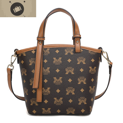 水桶包女包2020新款韩版复古ins风时尚简约单肩斜挎包软皮手提包艾狄伊娃手提包