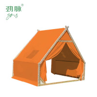 劲脉 露营防雨帐篷 橙色-3*3*2.7M 顶