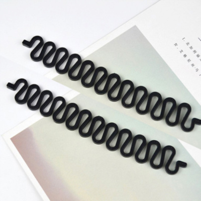 盘发编发器扎鱼骨绑麻花辫神器编发型造型美发盘洛滑头发的工具螺旋夹波浪编发器黑色2个