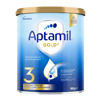 有效期到27年3月-Aptamil 澳洲爱他美 金装版 3段 婴幼儿配方奶粉(1-2岁)900g