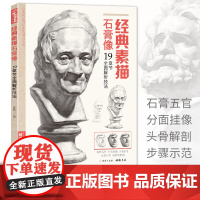 素描石膏像临摹范本书籍素描结构体块精选教材头骨肌肉分sh
