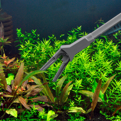 鱼缸水夹 水种植夹水族箱专用清理鱼喂食长型塑料夹子镊子钳