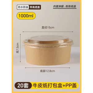 户外餐具露营家用饭盒便携套装加厚食品级野餐用碗一次性泡面碗