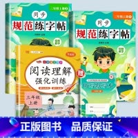 [赠·听写默写本]规范练字帖+阅读理解 三年级上 [正版]三年级上册字帖每日一练同步练字帖语文人教版小学生3规范课课练英