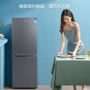 香雪海 小冰箱 家用小型双门冰箱 一级能效电冰箱 节能冷藏冷冻 租房 宿舍冰箱 206天际灰