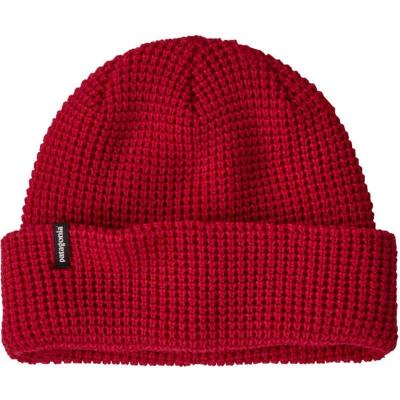  PATAGONIA再生聚酯纤维防寒帽女款公平贸易认证可翻戴多用途豆帽 Red