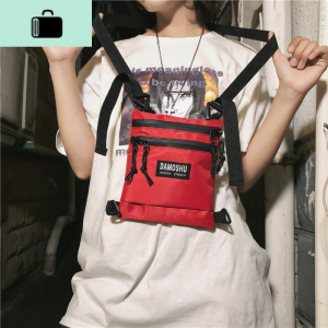 港风男士斜挎包男潮牌日系街头嘻哈单肩包网红运动斜跨小背包潮包NEW LAKE