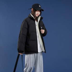 [新款上架]两面穿羽绒棉服女短款秋冬韩版宽松棉衣2023新款棉袄