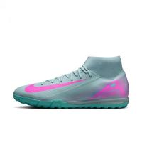 耐克(NIKE)男款专业疾速综合训练鞋室内健身短人造草足球鞋灰粉拼