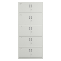 臻远分体五节柜文件柜 ZY-KLP-G011 2050*900*400灰白色厚度0.6mm