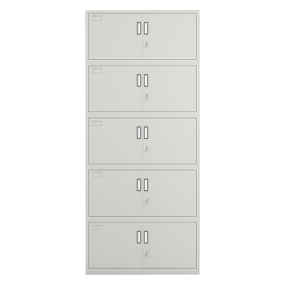 臻远分体五节柜文件柜 ZY-KLP-G011 2050*900*400灰白色厚度0.6mm