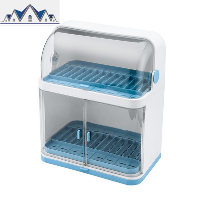 碗筷收纳置物架厨房放碗架沥水架碗碟架碗架带盖收纳箱碗盆收纳柜 三维工匠