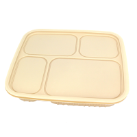 美威能 一次性玉米淀粉降解餐盒 四格200套