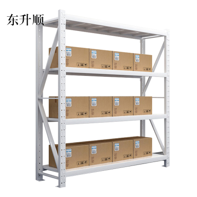 东升顺仓库仓储货架四层金属五金货架家用中型重型置物架展示架子承重200kg