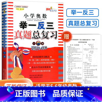 奥数举一反三真题总复习 下册[5-6年级适用] 小学通用 [正版]2023新版 小学奥数举一反三真题总复习 上册下册 五