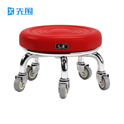 先围 滑轮矮凳 40*22cm-水波红 个