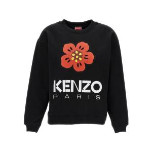 高田贤三(Kenzo)女运动圆领长袖卫衣棉质舒适百搭休闲印花套头衫
