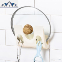 质保三年免打孔厨房锅盖架壁挂式砧板收纳架菜板墙上厨房置物架[ 三维工匠