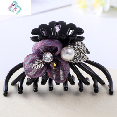 发饰大码发夹后脑勺洗澡抓夹盘发韩国发卡大号发抓卡子夹子头饰女你那么美R款