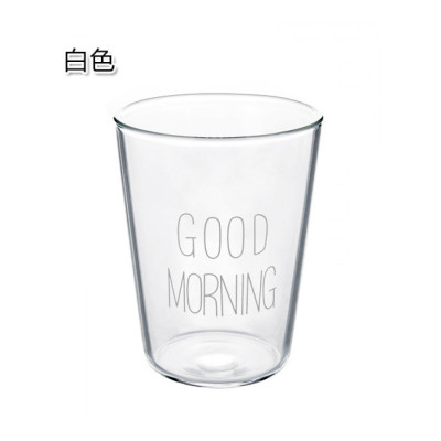 美帮汇汇玻璃杯水杯耐热微波早餐杯牛奶杯果汁杯喝水杯子