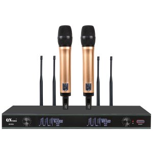 启诺QN-98A 音频及会议系统 一拖二无线手持话筒