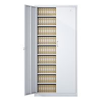 湘渭收纳柜财务档案柜资料柜加厚文件柜办公室带锁铁皮柜凭证柜九层