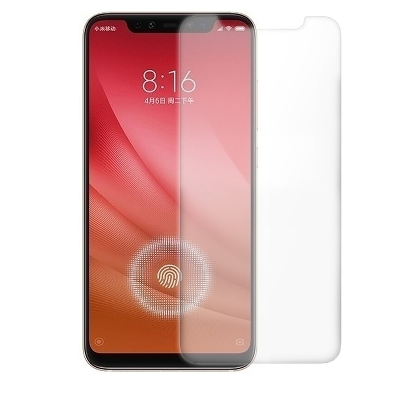 [买2送手机壳]轻万适用小米8屏幕指纹版钢化膜非全屏高清透明防摔贴膜
