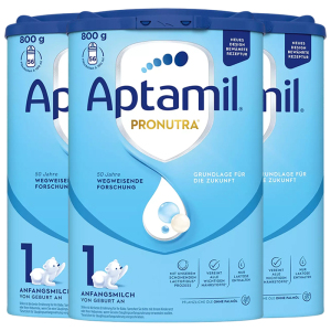 [3罐装]Aptamil德国原装进口爱他美经典版1段0-6个月婴幼儿配方奶粉800g